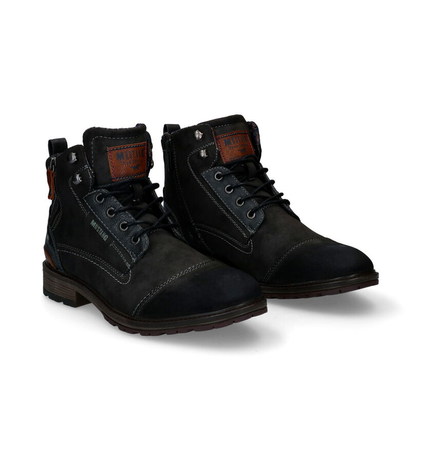 Mustang Grijze Veterboots voor heren (329594)