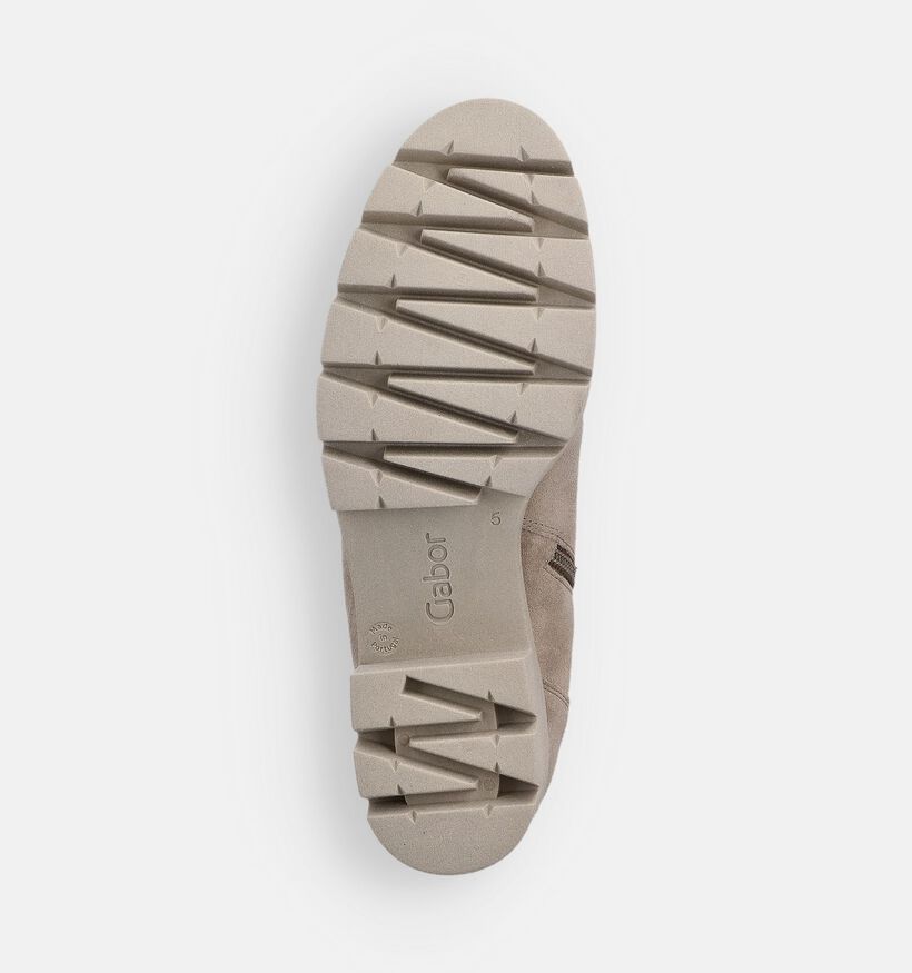 Gabor Boots à lacets en Taupe pour femmes (363096) - pour semelles orthopédiques