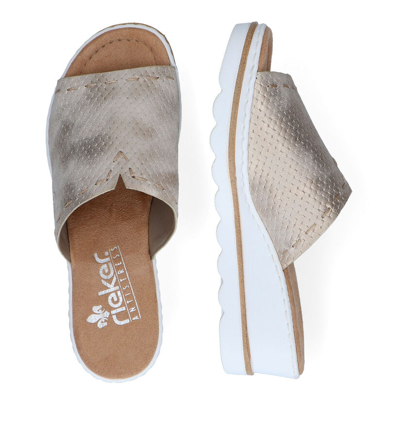 Rieker Gouden Slippers voor dames (306802)