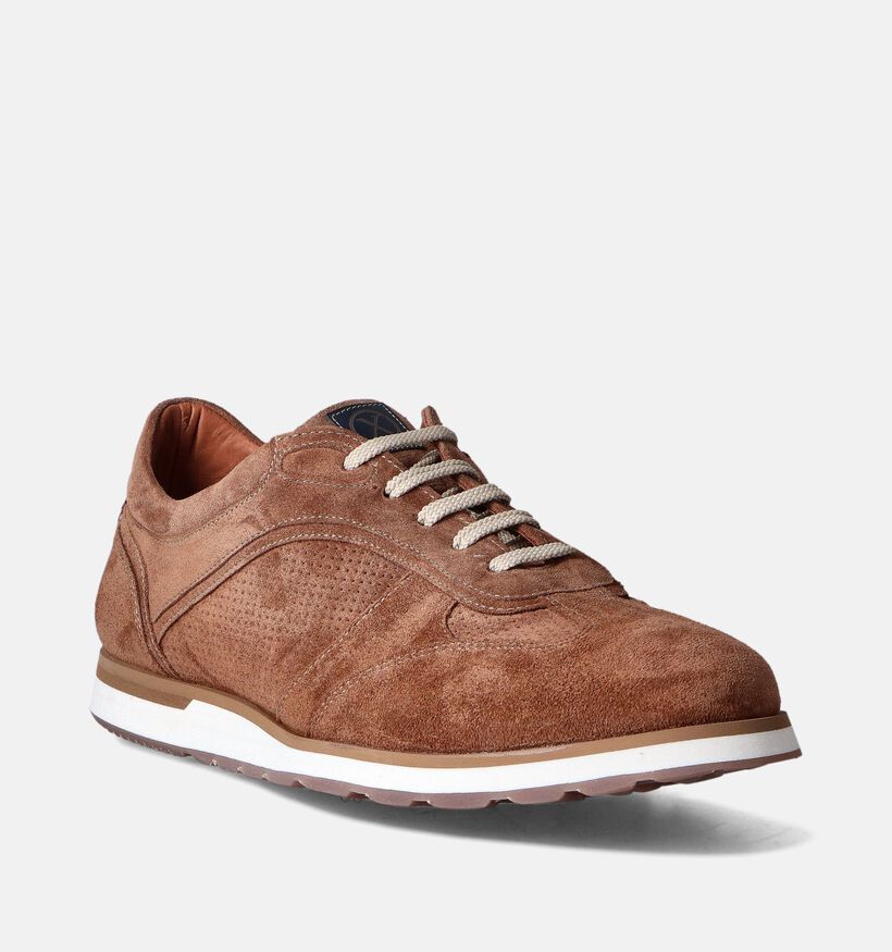 Ambiorix Jerry Chaussures à lacets en cognac pour hommes (356029) - pour semelles orthopédiques