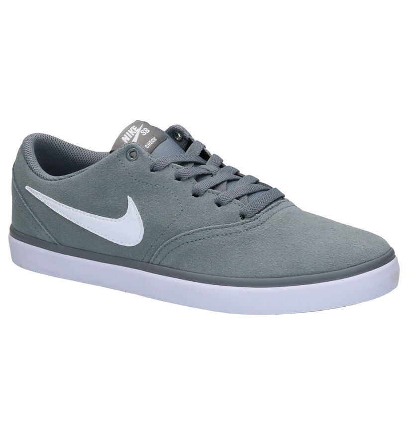 Nike SB Check Solar Kaki Sneakers in daim (262225)