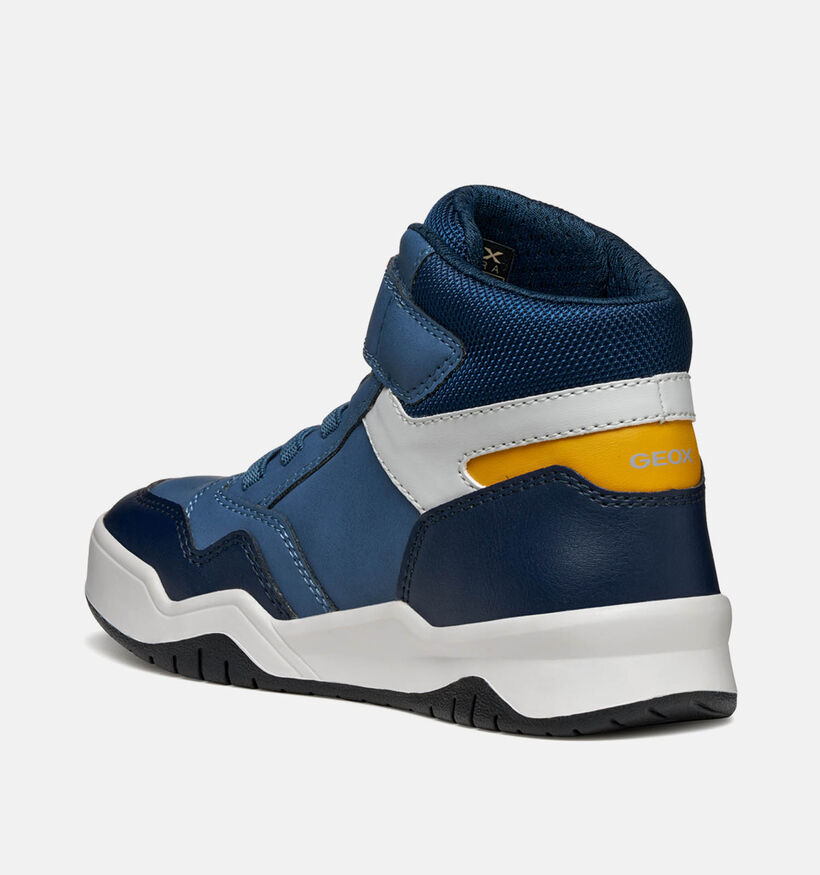 Geox Perth Blauwe Veterschoenen voor jongens (361931) - geschikt voor steunzolen