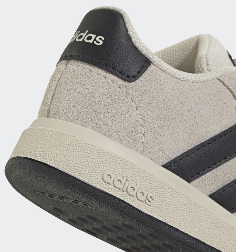 adidas Grand Court 00s Beige/Zwarte Sneakers voor meisjes, jongens (380809) - geschikt voor steunzolen