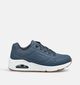 Skechers Uno Stand On Air Baskets basses en Bleu fonc&eacute; pour filles, gar&ccedil;ons (375666) - pour semelles orthop&eacute;diques