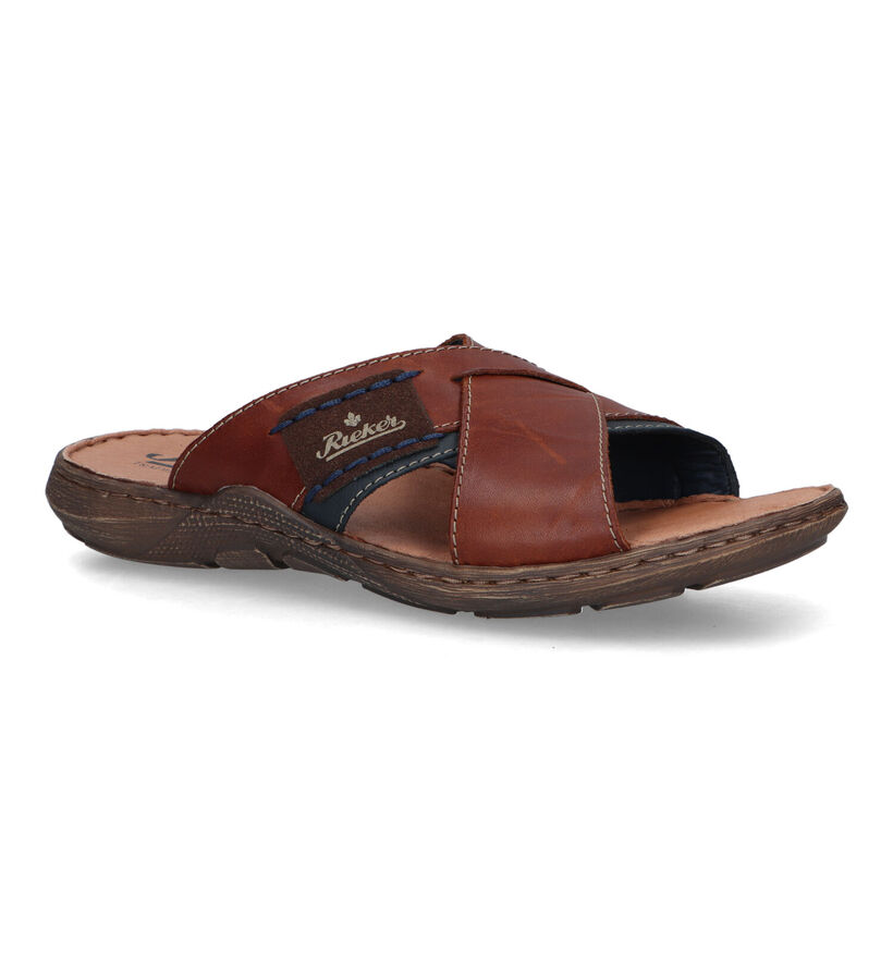 Rieker Nu-pieds casual en Marron pour hommes (339191)