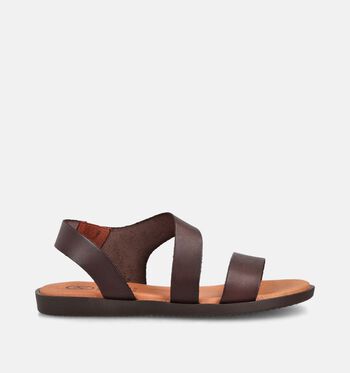 Hee Sandalen Zwart/Goud/Cognac/Bruin