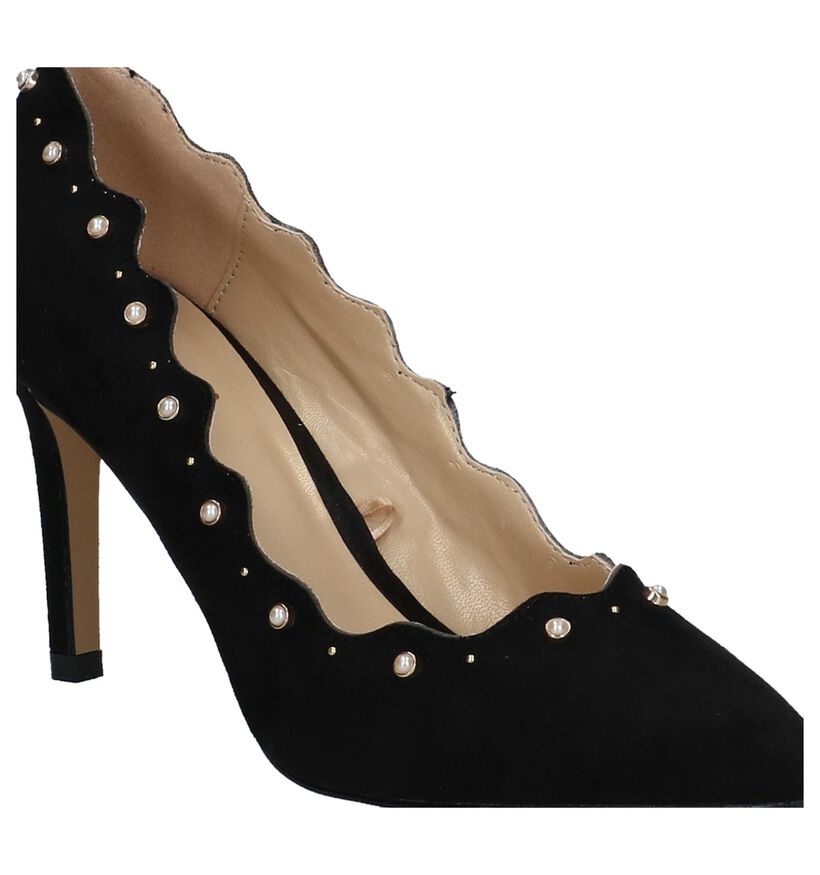 Lotus Popple Zwarte High Heels Pumps in stof (226594)