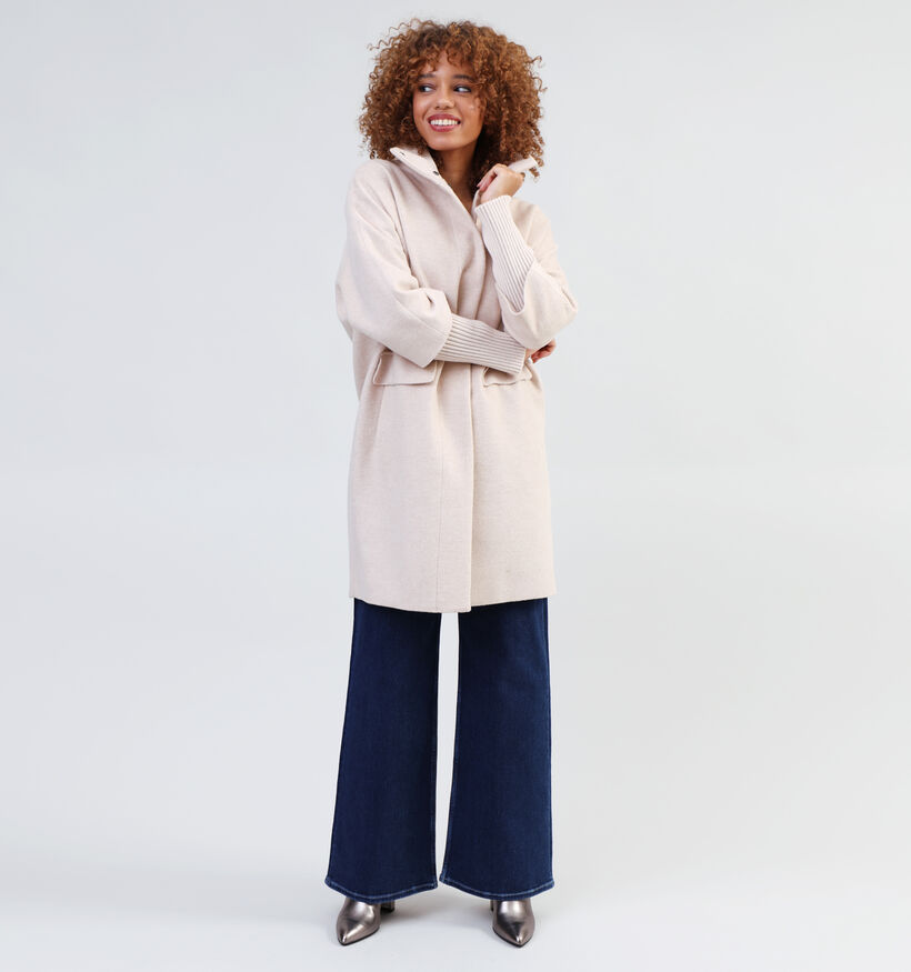 comma Manteau mi-long en Beige pour femmes (332030)