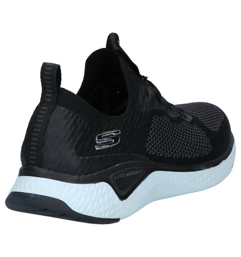 Skechers Solar Fuse Valedge Baskets en Noir en textile (263219)