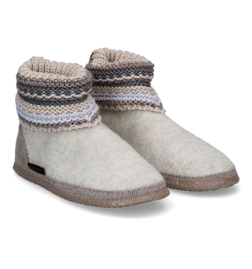 Giesswein Kiel Pantoufles hautes en Bleu pour femmes (349152)
