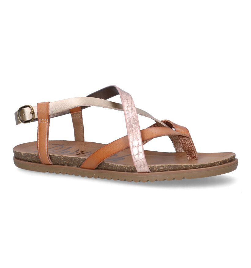 Blowfish Malibu Mirenda Sandales en Rose Or pour femmes (322137)