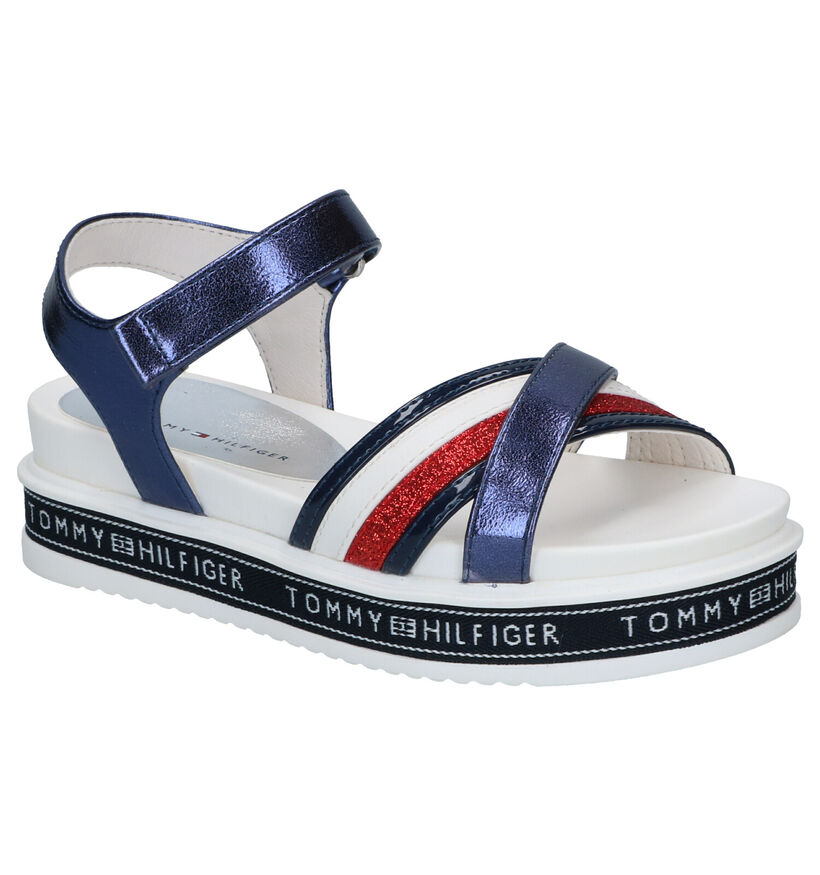Tommy Hilfiger Blauwe Sandalen in kunstleer (285692)