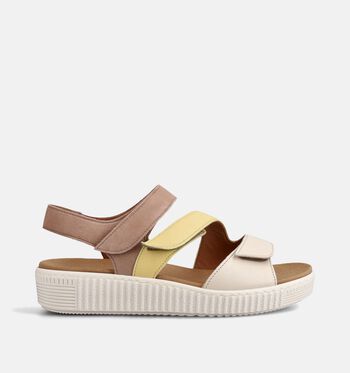 Gabor Best Fitting Sandales Beige/Or/Bleu