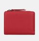 Euro-Leather Porte-monnaies zippé en Rouge pour femmes (365200)