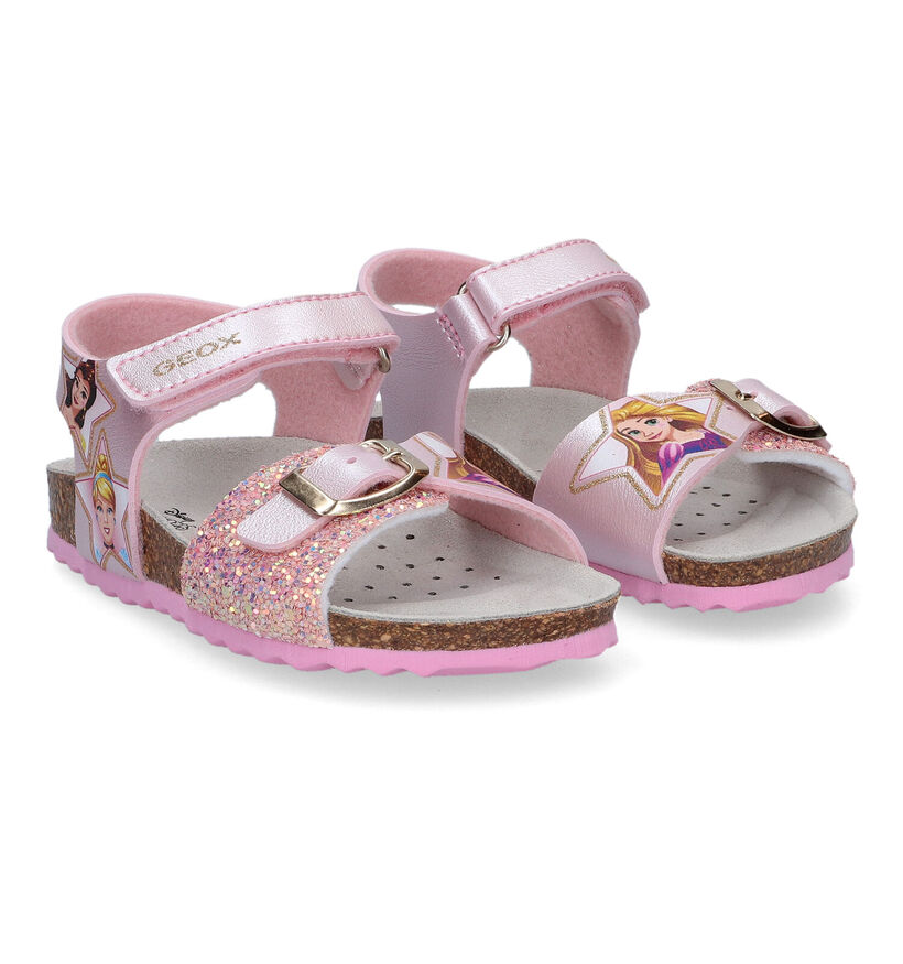 Geox Adriel Sandales en Rose Disney en simili cuir (311014)