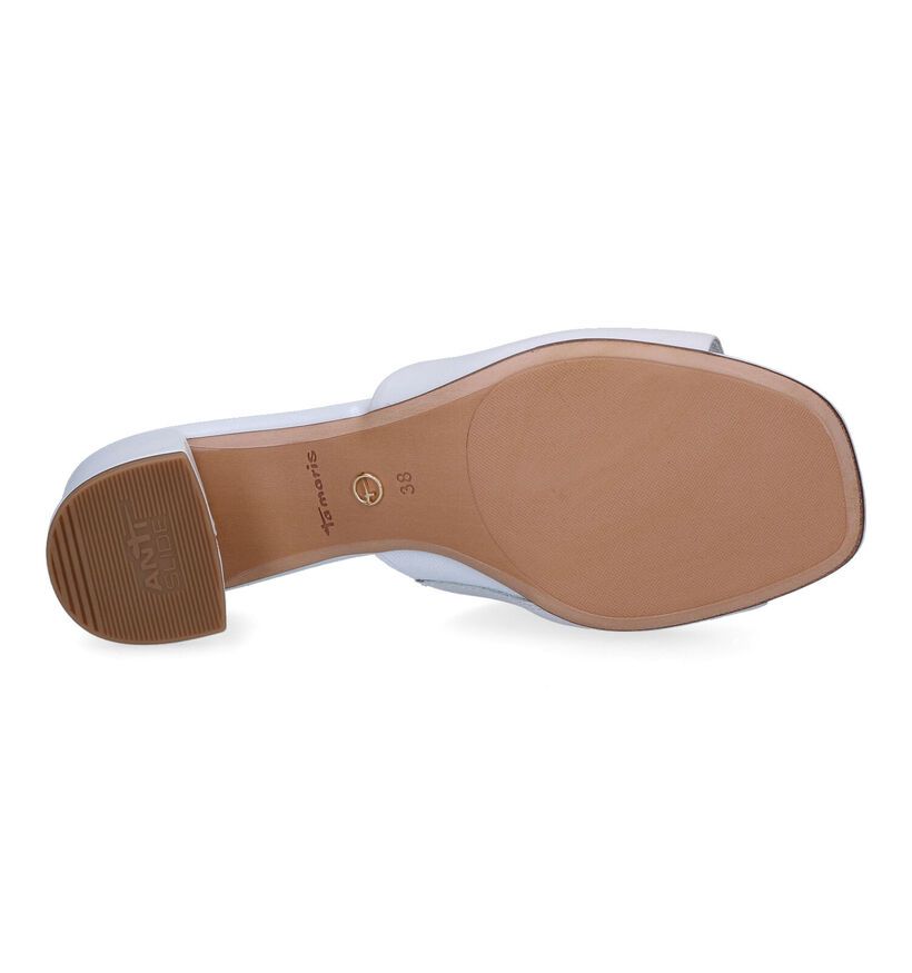 Tamaris Touch it Witte Muiltjes in leer (307561)