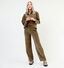 Vila Kita Pantalon large en Vert kaki pour femmes (332139)