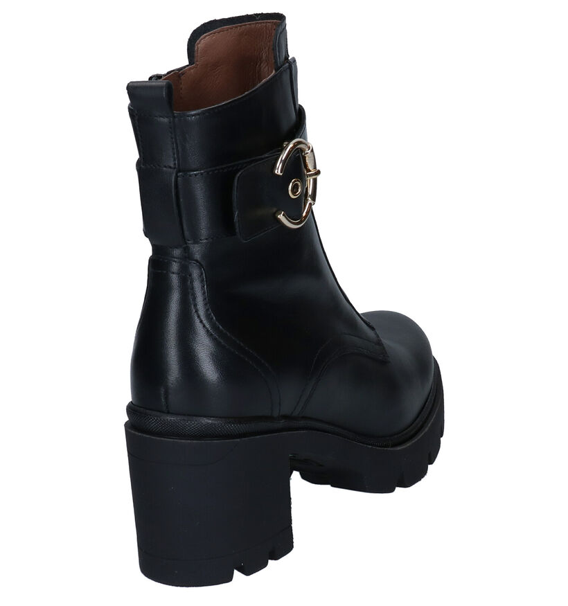 NeroGiardini Bottines à talons en Noir en cuir (296582)