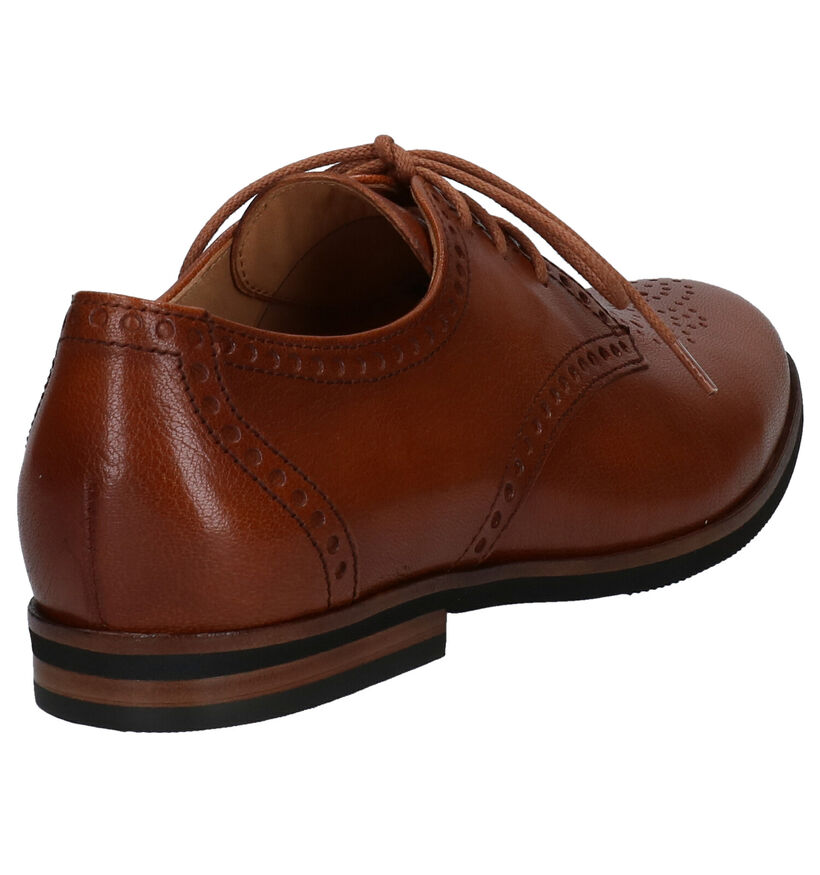 Gabor Best Fitting Chaussures à lacets en Cognac en cuir (282362)