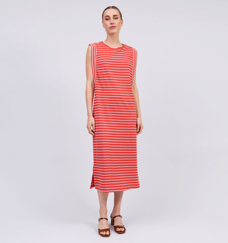 Midi jurk rood