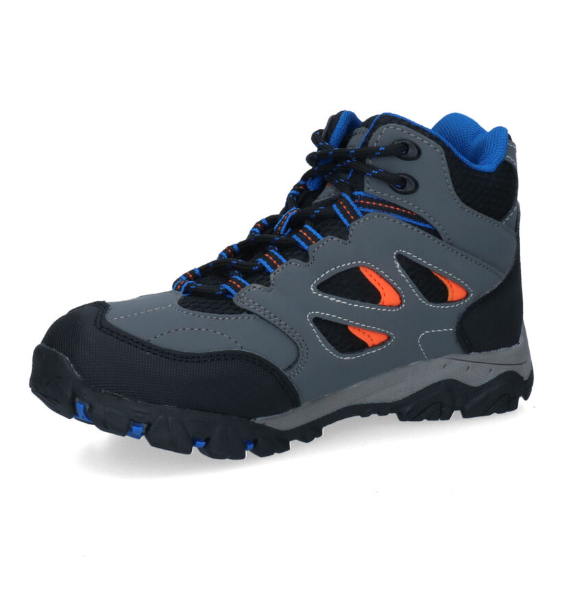 Regatta Holcombe Blauwe Wandelschoenen voor jongens (313309) - geschikt voor steunzolen