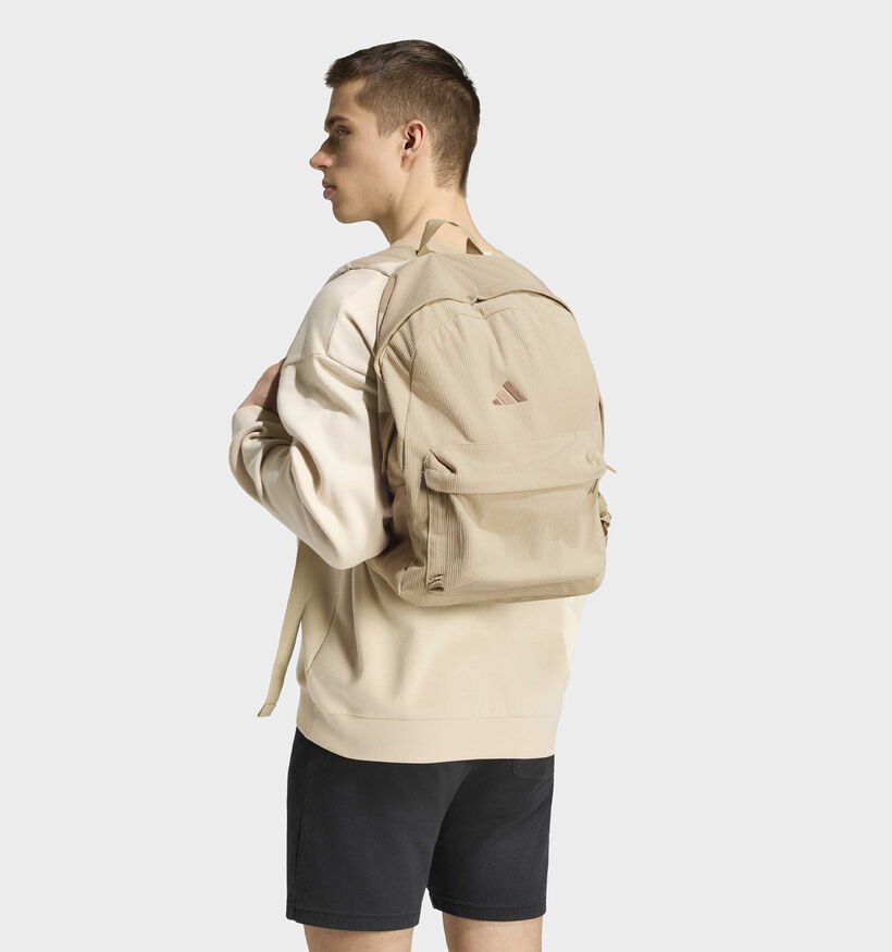 adidas Essentials Corduroy Beige Rugzak voor dames, heren, meisjes, jongens (385959)