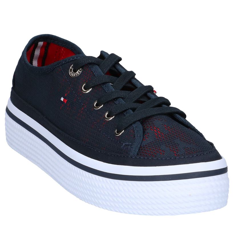 Tommy Hilfiger Baskets basses en Bleu en textile (241824)