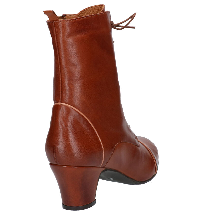 Miz Mooz Fabian Bottes 3/4 en Cognac en cuir (262686)