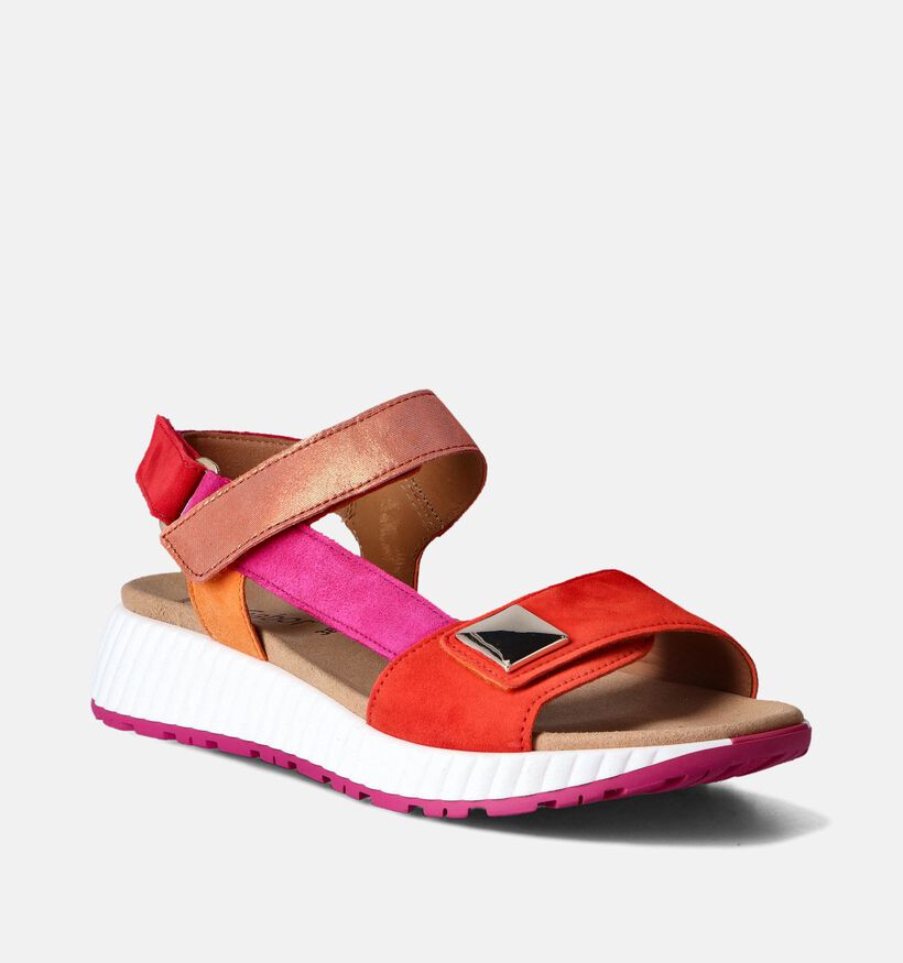Gabor Best Fitting Rode Sandalen met sleehak voor dames (355109)