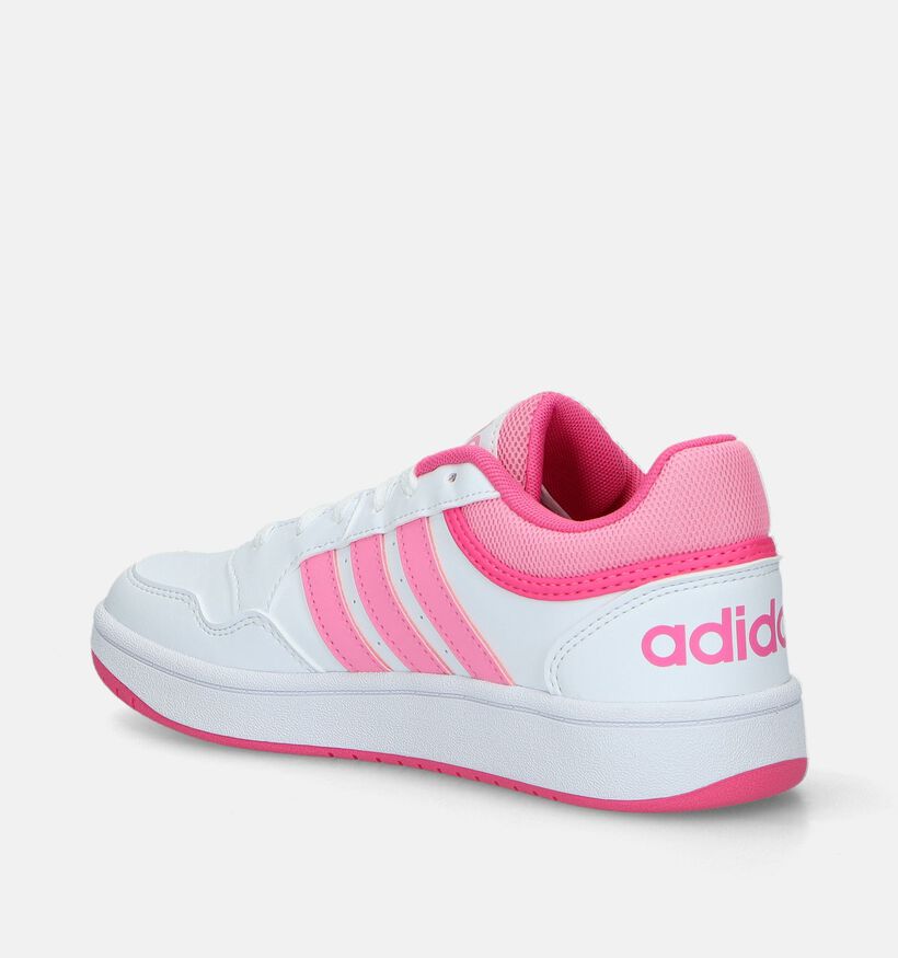 adidas Hoops 3.0 K Witte Sneakers voor meisjes (341635)