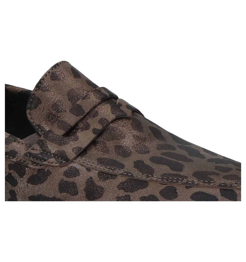 Gabor OptiFit Mocassins en Taupe en nubuck (231255)