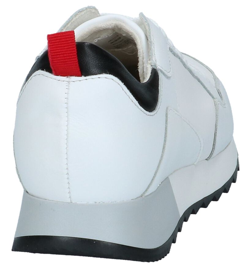 Witte Tamaris Lage Sneakers in leer (225682)