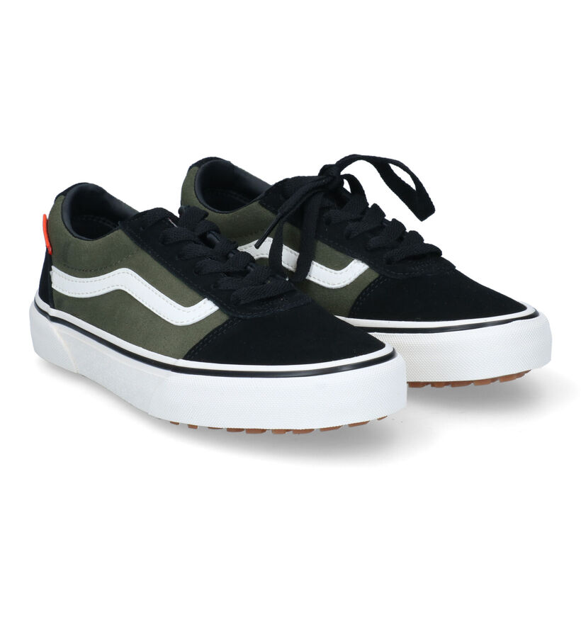 Vans Ward Zwart/Kaki Sneakers voor jongens (317522)