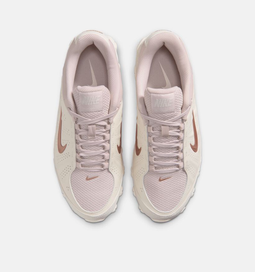 Nike Reax TR Ecru/Lichtroze Sneakers voor dames (372896) - geschikt voor steunzolen