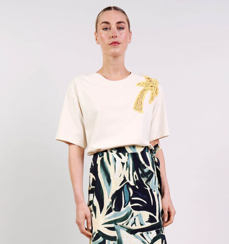 Vila T-shirts Beige