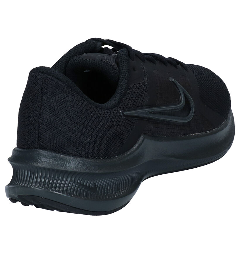 Nike Downshifter Zwarte Sneakers in kunstleer (291013)