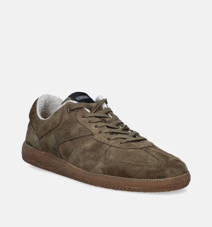 Verbenas Soro Serraje Kaki Veterschoenen voor heren (349192) - geschikt voor steunzolen