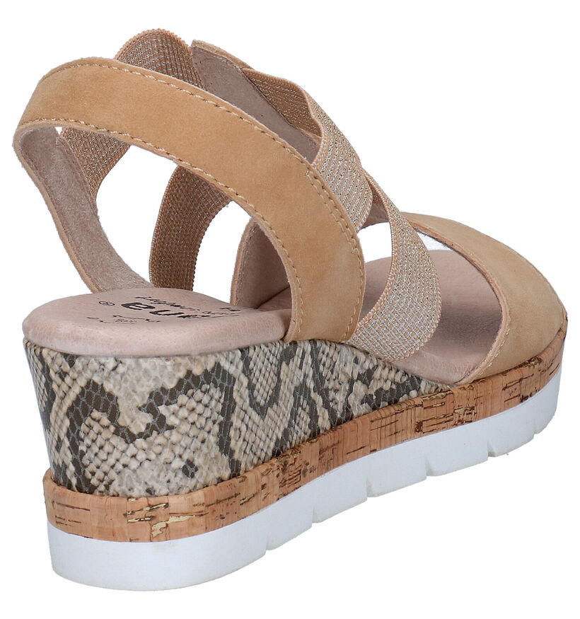 Jana Sandales en Beige en nubuck (270478)