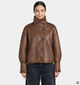 Orfeo Maegan Donkerbruine Korte Jas voor dames (381654)