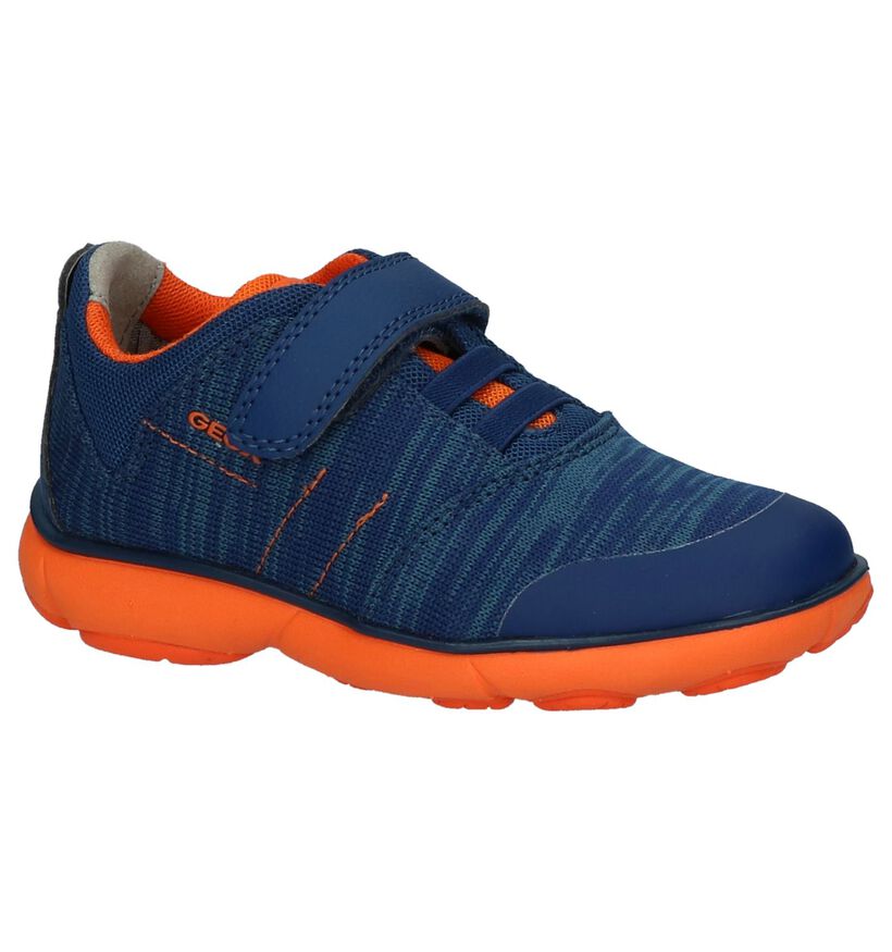 Donkerblauwe Lage Sportieve Sneakers Geox in stof (210535)