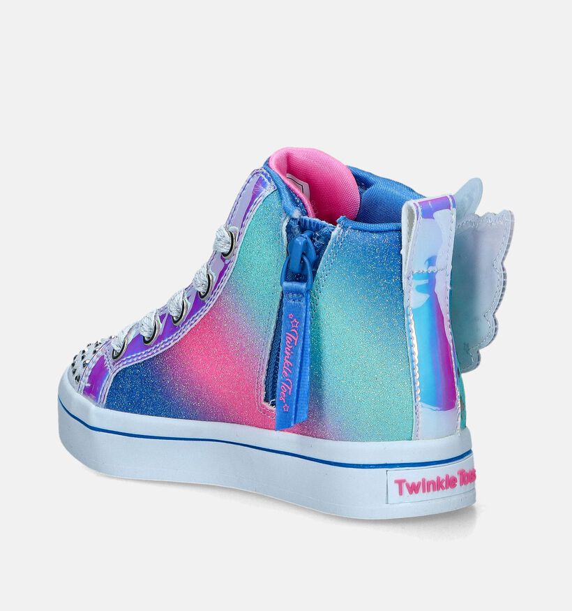 Skechers Twi-Lites 2.0 Dreamy Baskets en Bleu pour filles (350340)