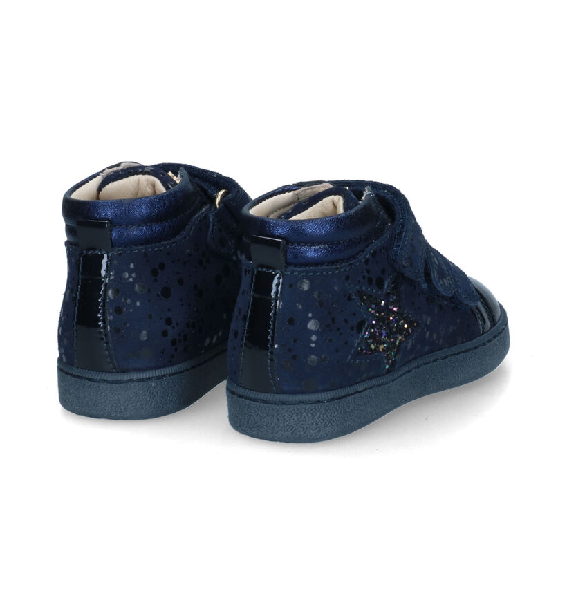 STONES and BONES Edata Chaussures à Velcro en Bleu pour filles (313930) - pour semelles orthopédiques