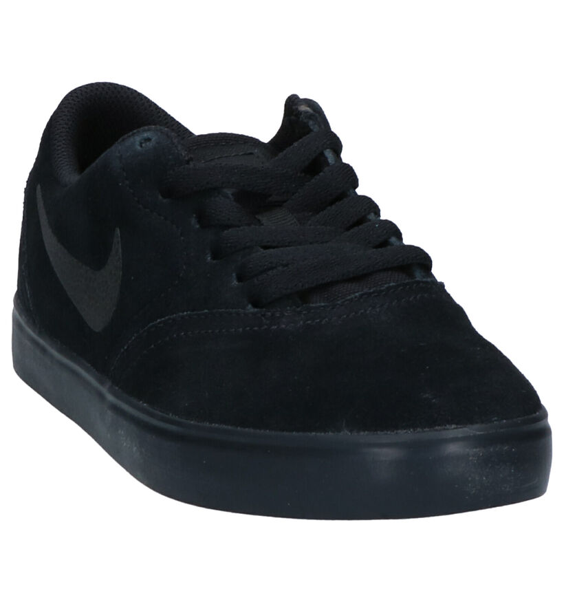 Nike SB Check Blauwe Sneakers in daim (261661)