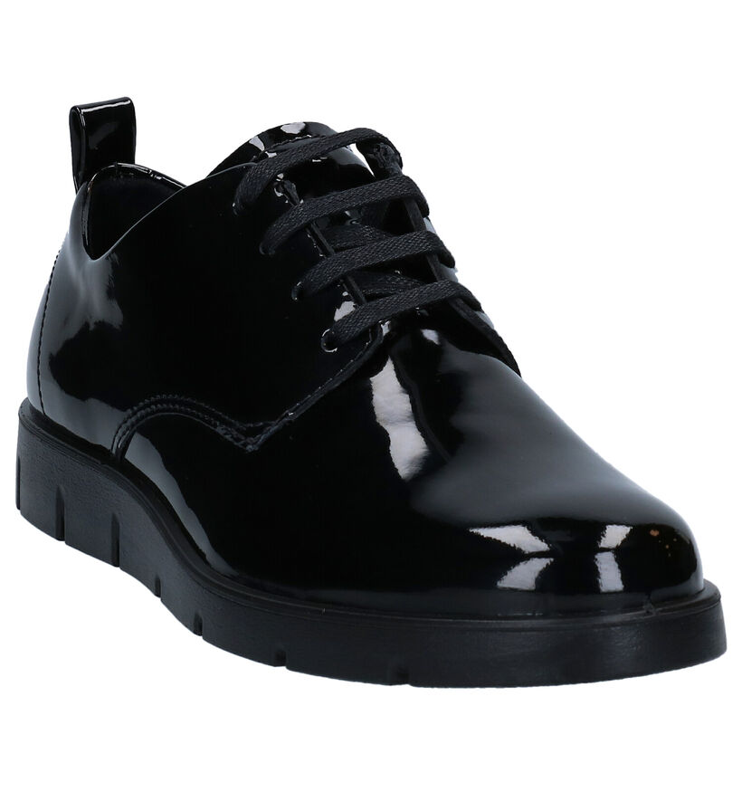 ECCO Bella Chaussures à Lacets Oxford en Noir en cuir (280978)