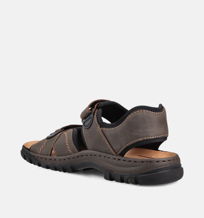 Rieker Bruine Open Sandalen voor heren (370504)