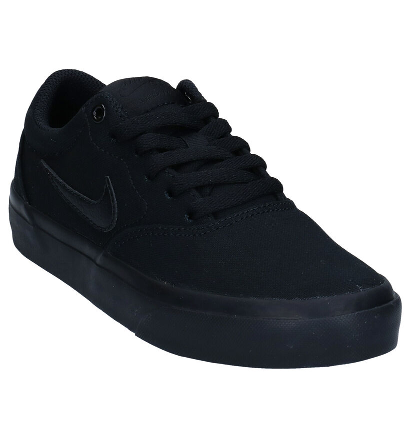 Nike SB Charge Canvas Baskets en Noir en textile (274799)