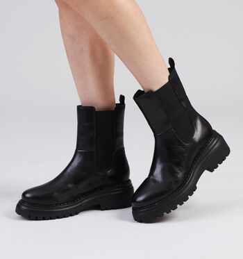 Hosis Print Boots Noir