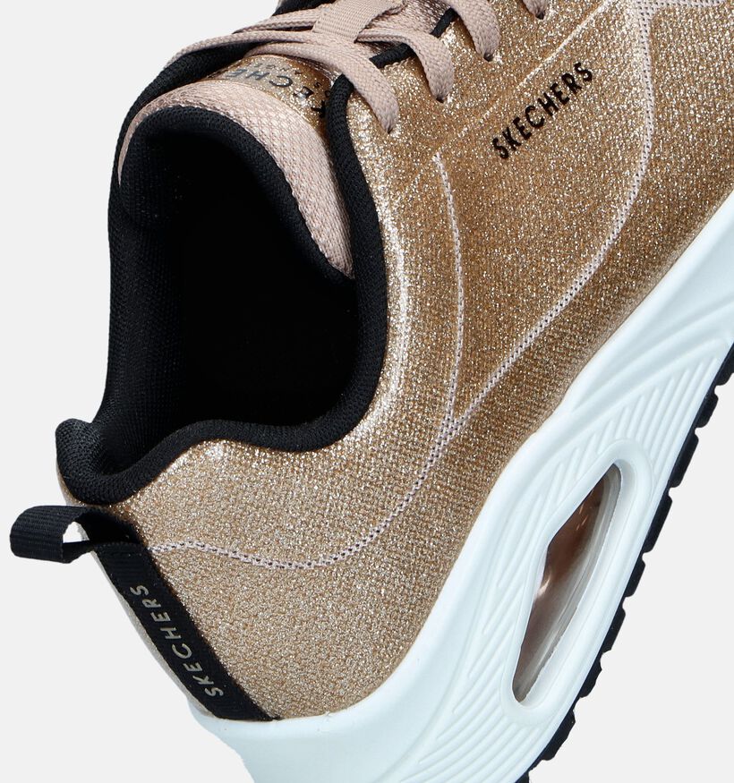 Skechers Uno Diamond Shatter Gouden Sneakers voor dames (343886)