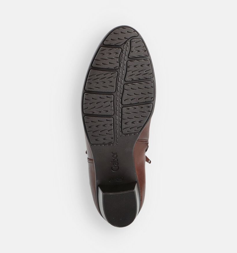 Gabor Best Fitting Bottines à talons en Cognac pour femmes (360291) - pour semelles orthopédiques