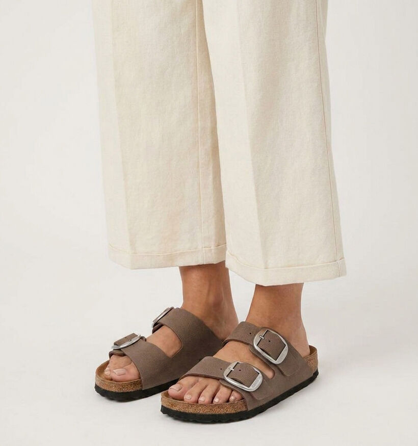 Birkenstock Arizona Big Buckle Bruine Slippers voor dames (369533)